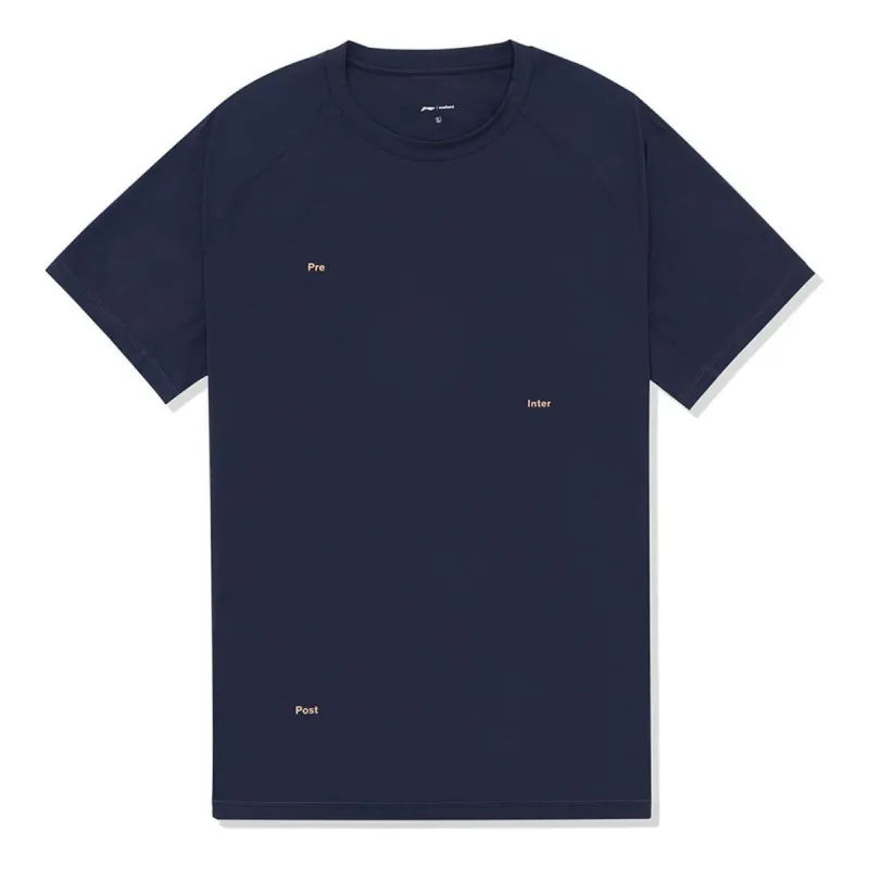 Li-Ning x Soulland Logo Slim Fit T-shirt 'Blue' ATSSC73-2 sold by KicksCrew