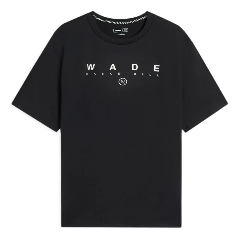 Li-Ning Way Of Wade Graphic Basketball T-shirt 'Black' ATSS805-1 sold by KicksCrew