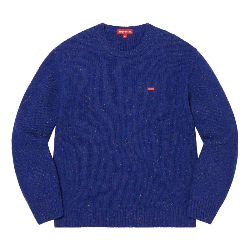 Supreme Small Box Speckle Sweater 'Blue' SUP-FW22-589 sold by KicksCrew