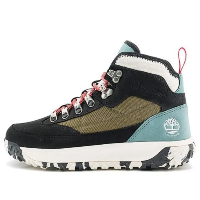(WMNS) Timberland Greenstride Motion 6 Inch Waterproof Mid Hiking Boots 'Black Nubuck' A2MT9 sold by KicksCrew
