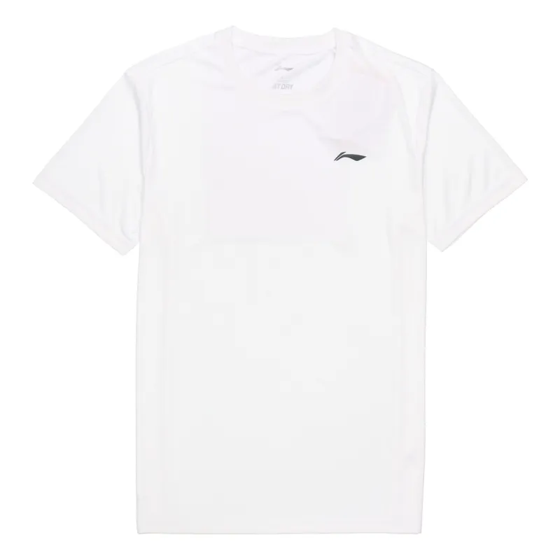 Li-Ning Basic Logo Quick-Drying T-shirt 'White' ATSS463-2 sold by KicksCrew