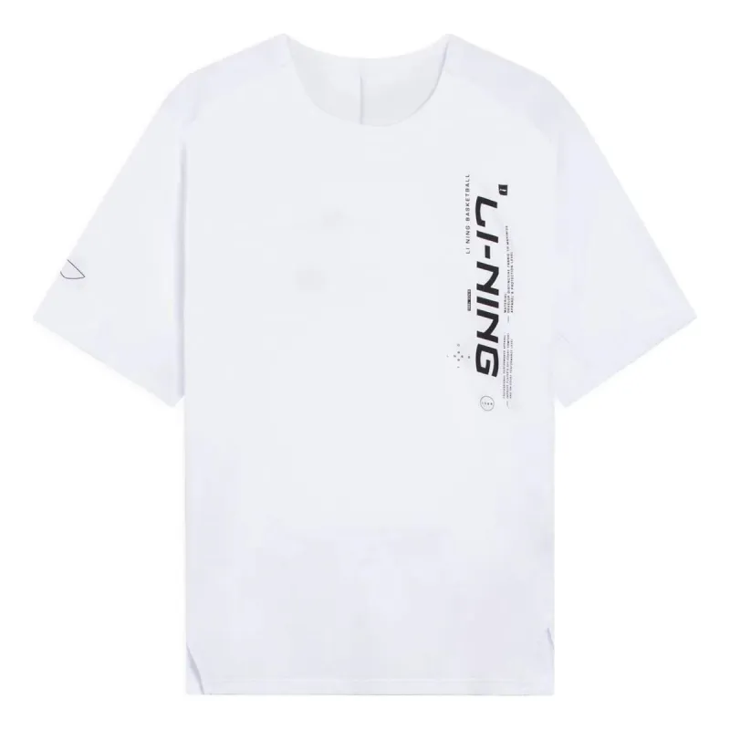 Li-Ning Hoops Graphic T-shirt 'White' ATSS363-3 sold by KicksCrew