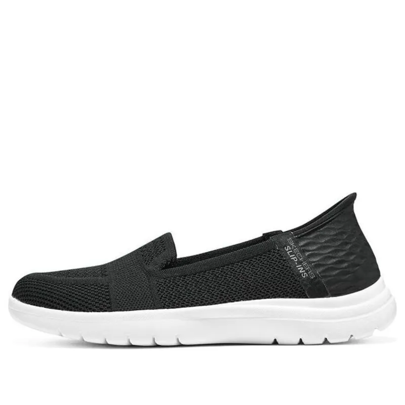 (WMNS) Skechers On-The-Go Flex-Serene Slip-Ins 'Black White' 136541-BKW sold by KicksCrew