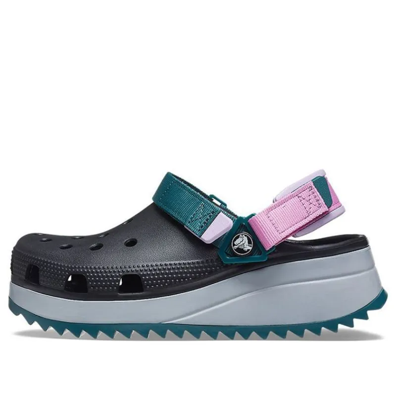 (WMNS) Crocs Classic Hiker Clog 'Black Gey Teal' 206772-988 sold by KicksCrew