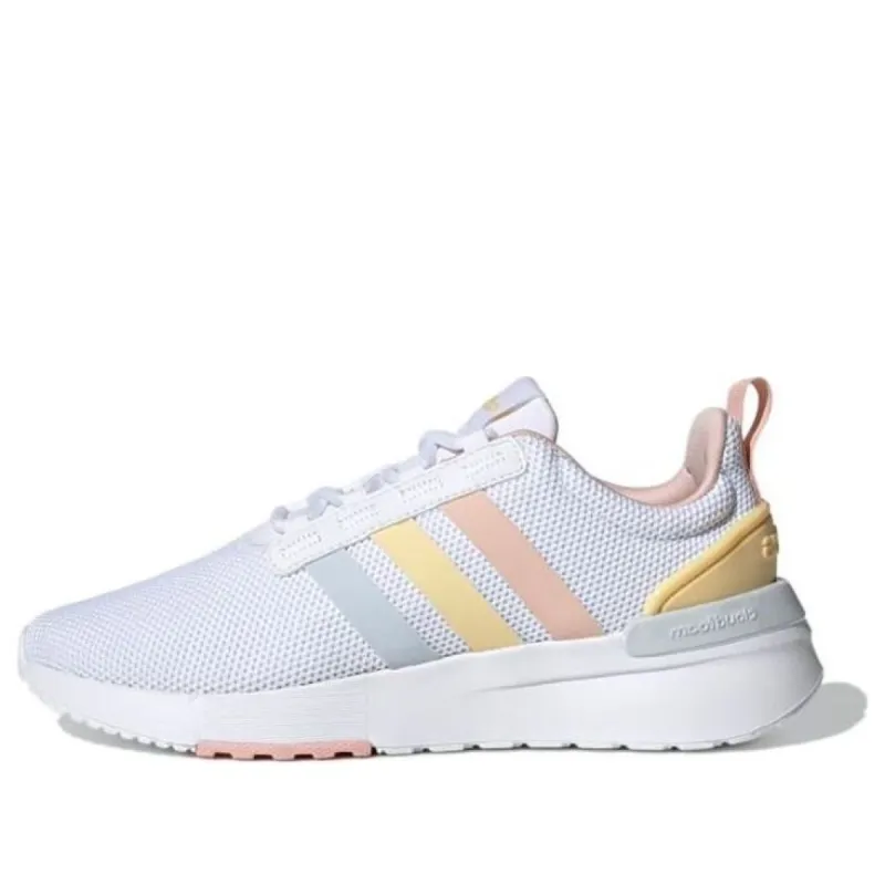 (GS) Adidas Racer TR21 Shoes 'White Halo Blue Pink' GY3395 sold by KicksCrew