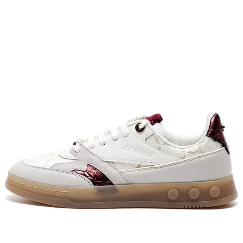 (WMNS) Li-Ning 1990 'White Red Tan' ALFR124-4 sold by KicksCrew