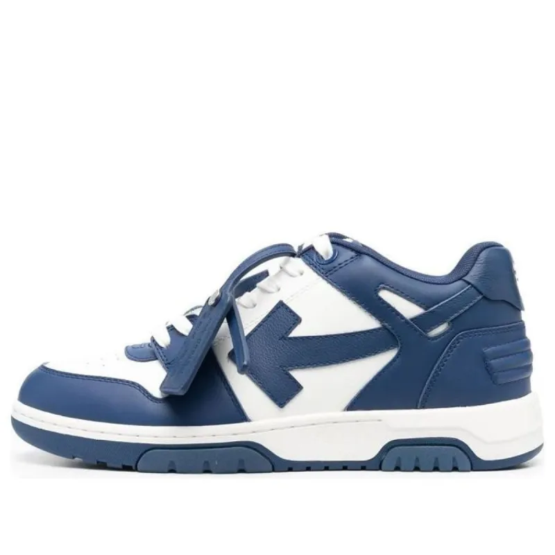 Off-White Out Of Office Leather Sneakers 'Navy White' OMIA189C99LEA0044201 sold by KicksCrew