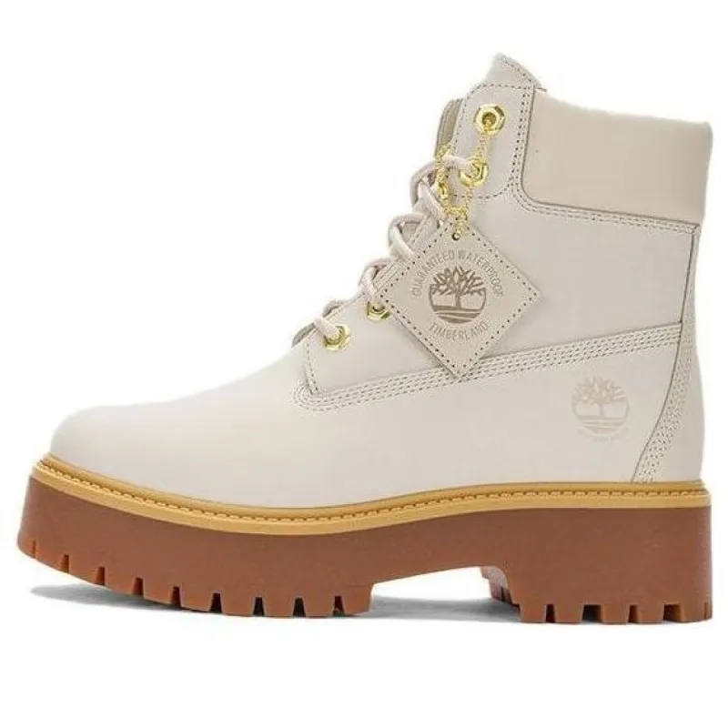 (WMNS) Timberland Stone Street 6 Inch Platform Waterproof Boot 'Light Taupe' A6AWZW sold by KicksCrew