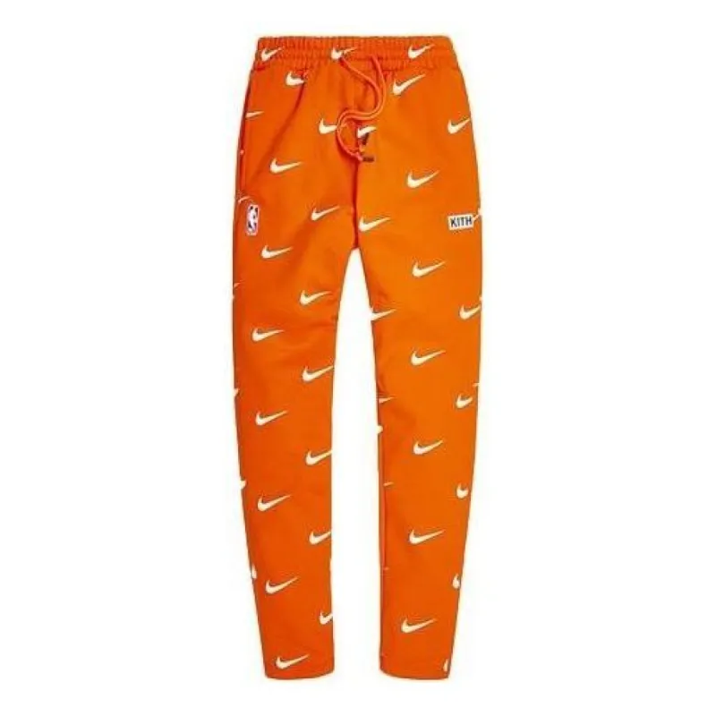 KITH x Nike New York Knicks AOP Fleece Pant 'Orange' CZ1792-820 sold by KicksCrew