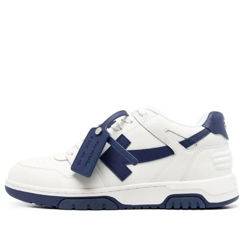 Off-White Out Of Office Low-Top Sneakers 'White Navy' OMIA189C99LEA0040142 sold by KicksCrew