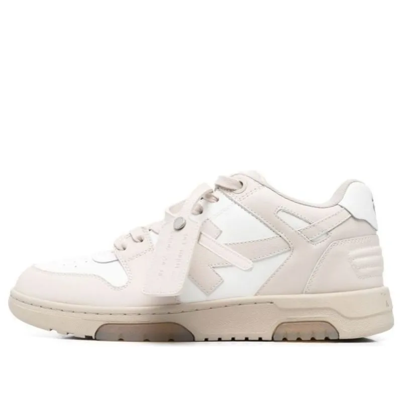 Off-White Out Of Office Low-Top Sneakers 'Beige White' OMIA189C99LEA0016101 sold by KicksCrew