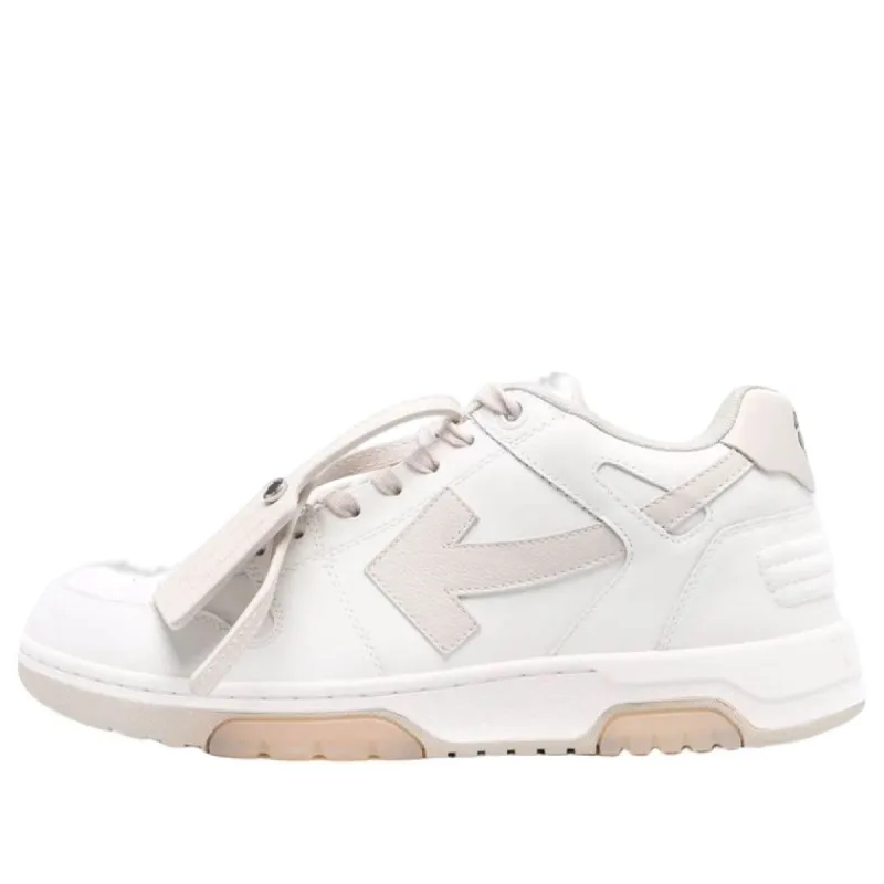 Off-White Out Of Office Low-Top Sneakers 'White Beige' OMIA189C99LEA0010161 sold by KicksCrew