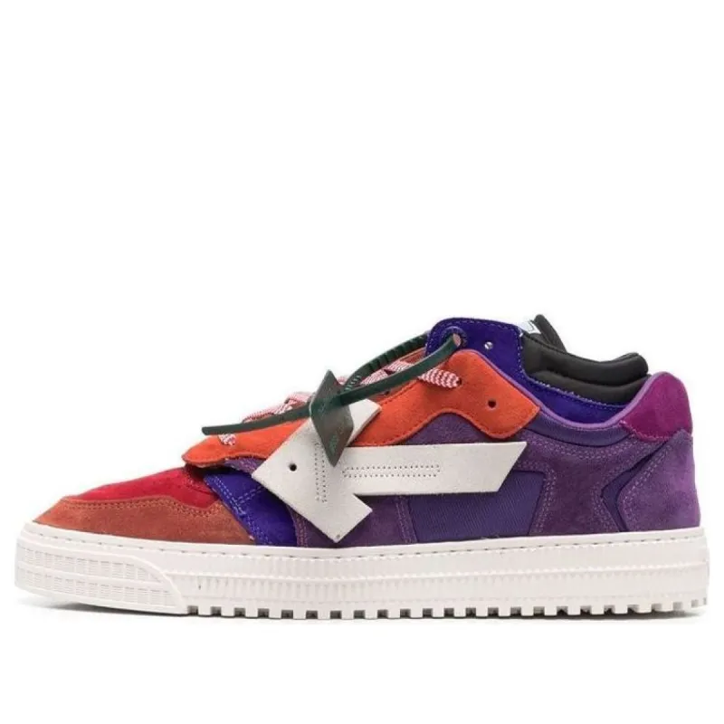 Off-White Floating Arrow Low-Top Sneakers 'Purple Orange White' OMIA151S22LEA0028461 sold by KicksCrew
