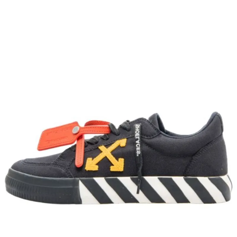 Off-White Vulcanized Low Canvas 'Black Orange White' OMIA085S23FAB0011020 sold by KicksCrew