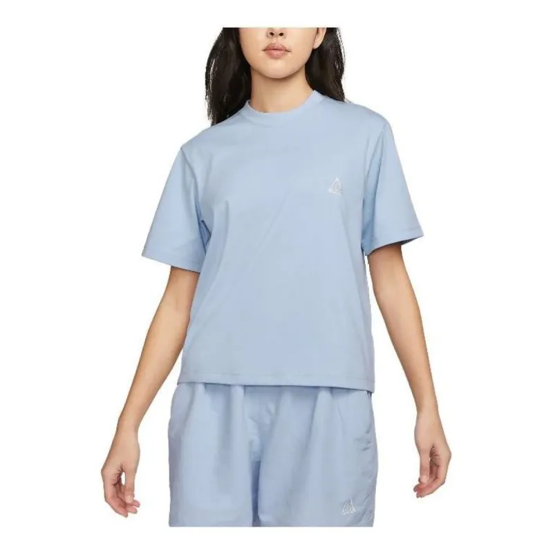 (WMNS) Nike ACG Logo Tee 'Baby Blue' DJ3647-415 sold by KicksCrew