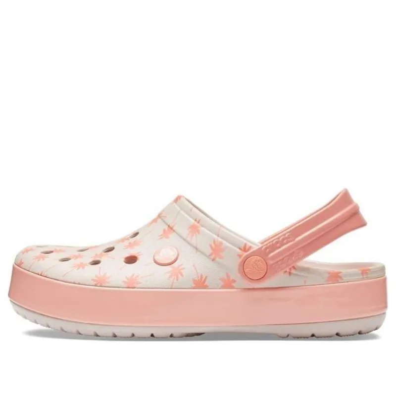 Crocs Crocband Seasonal Graphic Clogs 'Pink White' 205579-6PR sold by KicksCrew