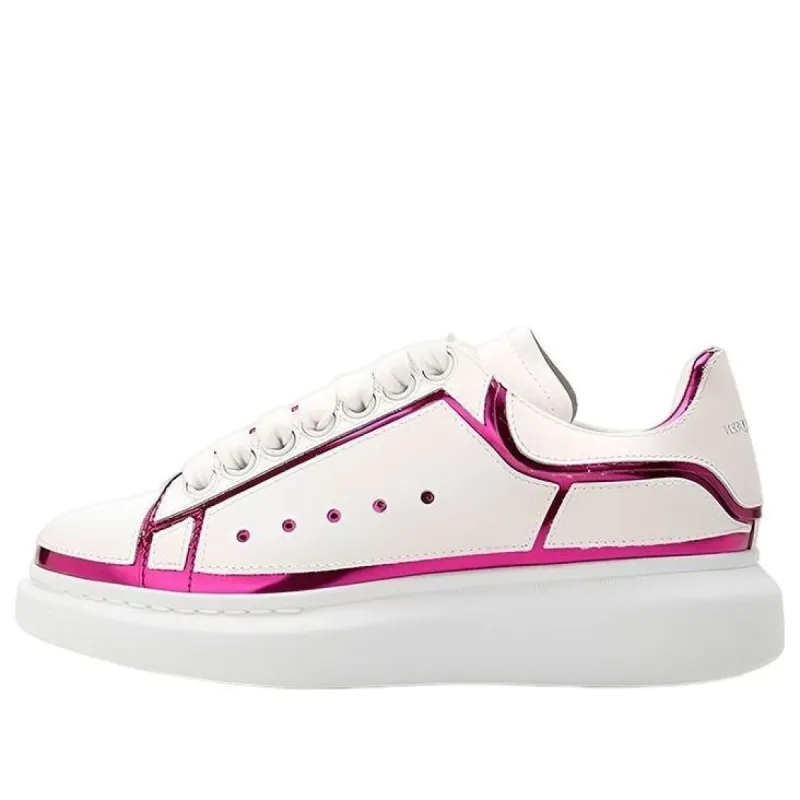 (WMNS) Alexander McQueen Trim Larry Oversized Trainers 'White Fuchsia' 708750WICGG9993 sold by KicksCrew