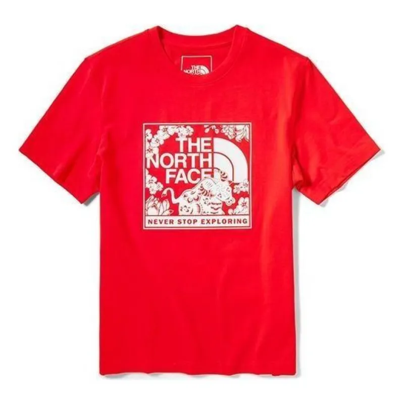 THE NORTH FACE Red Box Celebration T-Shirt 'Red' NF0A4U8S-15Q sold by KicksCrew