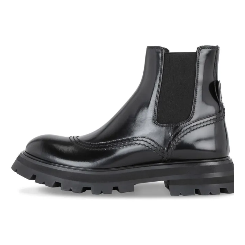 (WMNS) Alexander McQueen Wander Chelsea Boots 'Core Black' 666367WHZ841000 made by Alexander McQueen