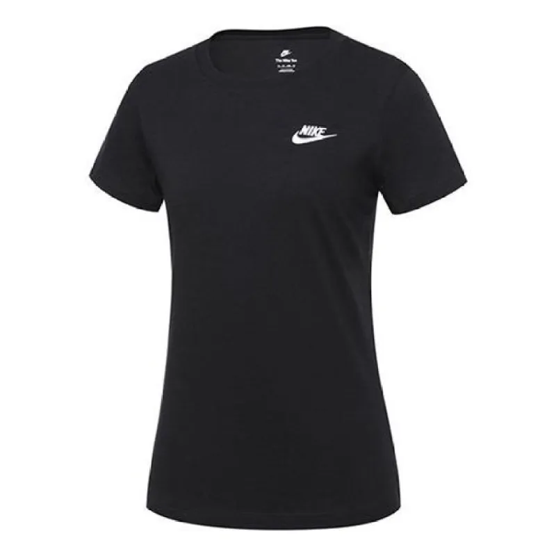 (WMNS) Nike Sportswear Club T-shirt 'Balck' DN2393-010 sold by KicksCrew