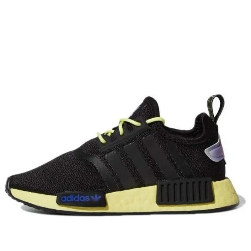 (PS) adidas NMD_R1 'Black Pulse Yellow' GW6019 sold by KicksCrew