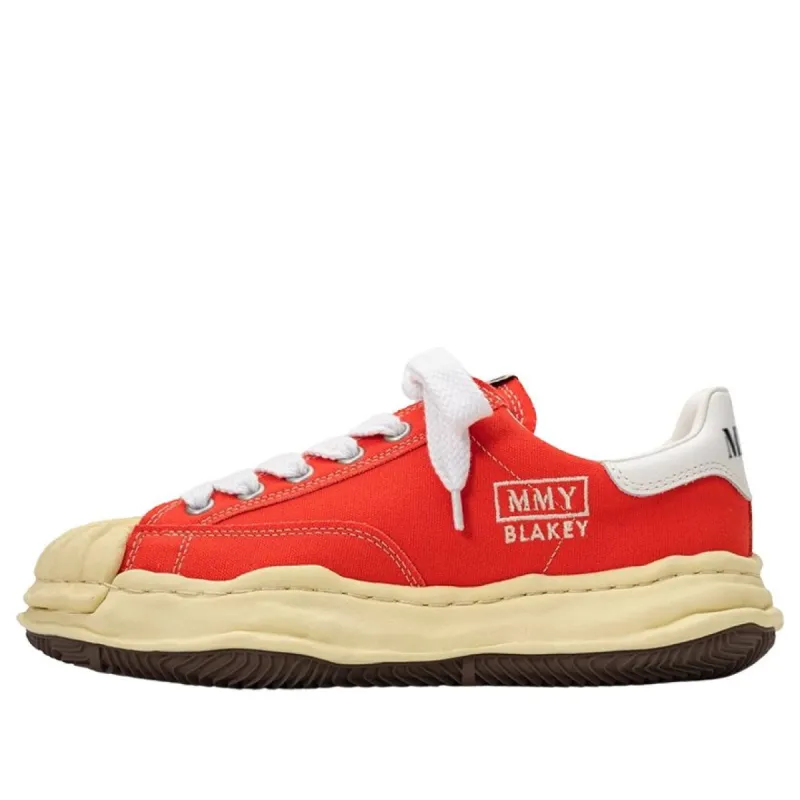 Maison MIHARA YASUHIRO BLAKEY VL OG Sole Canvas Low-top Sneaker 'Orange' A09FW732-ORG sold by KicksCrew