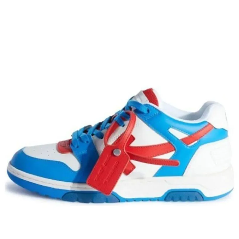 Off-White Out Of Office Low-Top Sneaker 'Blue White Orange' OMIA189S23LEA0014510 sold by KicksCrew