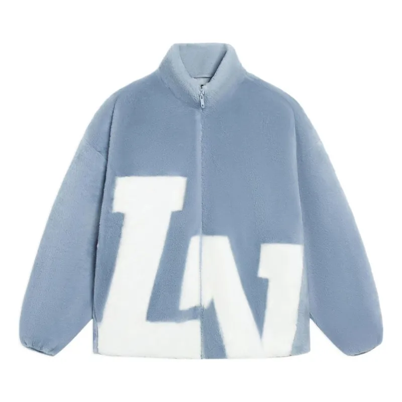 Li-Ning Big Logo Polar Fleece Jacket 'Sky Blue' AFDSD61-4 sold by KicksCrew