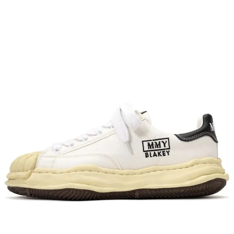 Maison MIHARA YASUHIRO BLAKEY VL OG Sole Canvas Low-top Sneaker 'White' A09FW732-WHT sold by KicksCrew