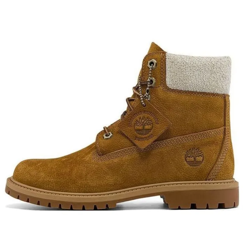 (WMNS) Timberland Heritage EK+ 6 Inch Waterproof Boot 'Dark Wheat Nubuck' A2H3EW sold by KicksCrew