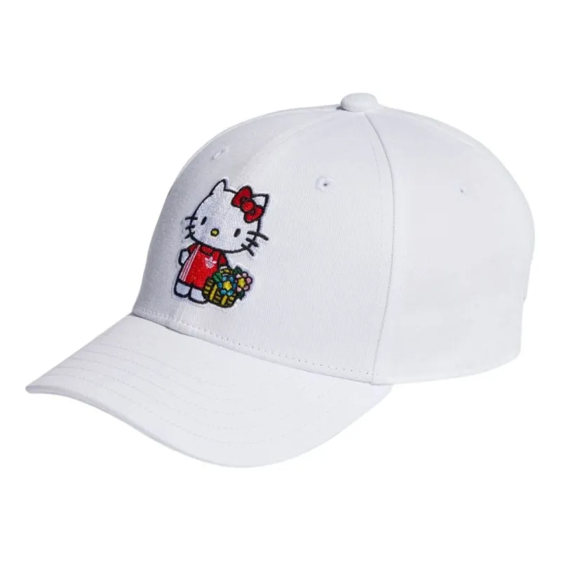 (GS) adidas Originals x Hello Kitty Baseball Hat 'White' II3356 sold by KicksCrew