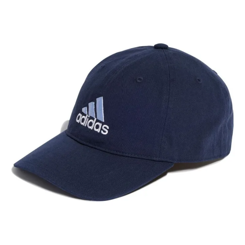 adidas Two-Colour Embroidered Logo Dad Cap 'Dark Blue' HT2036 sold by KicksCrew