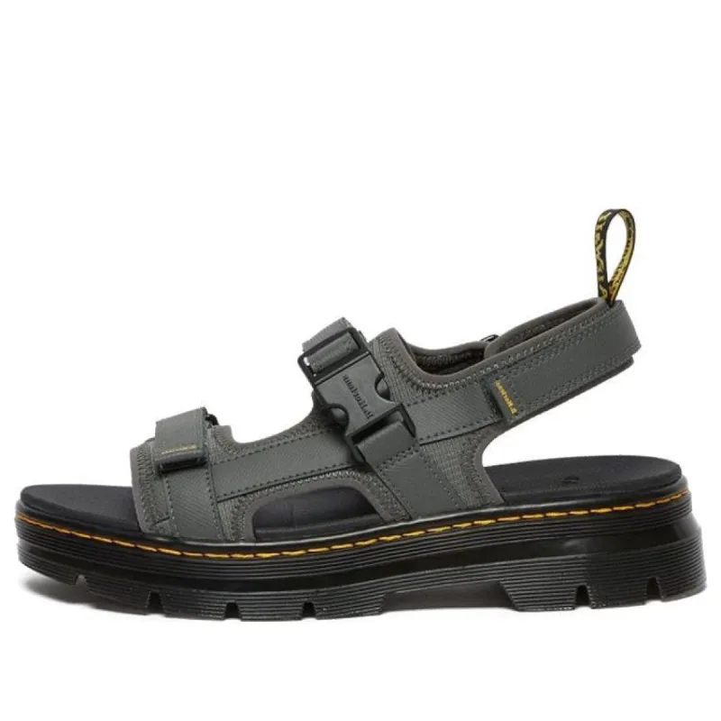 Dr.Martens Forster Webbing Sandals 'Gunmetal' 26621029 sold by KicksCrew