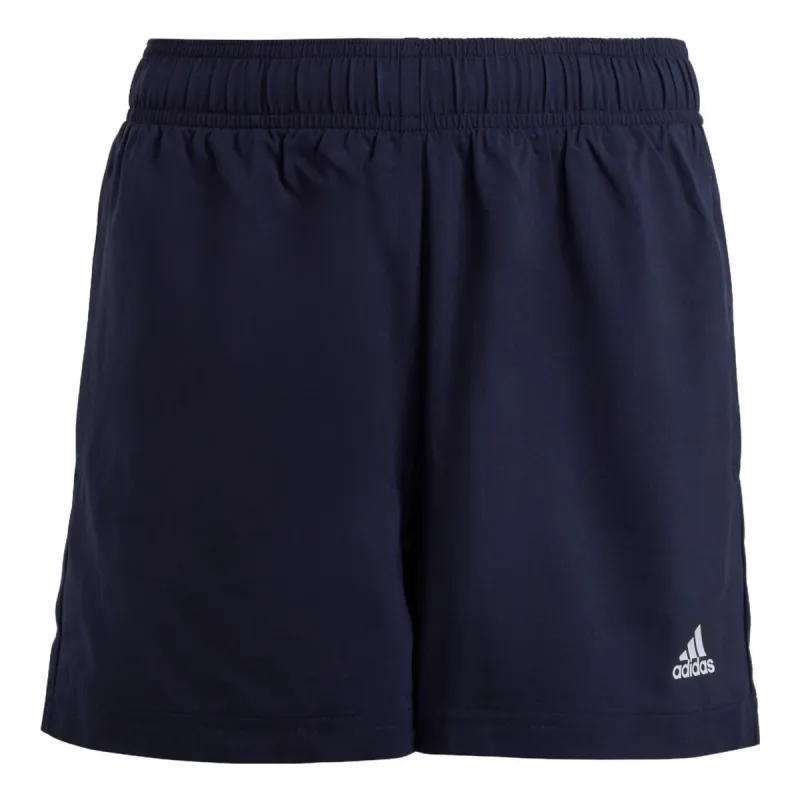 (GS) adidas Essentials Small Logo Chelsea Shorts 'Blue' HR6402 sold by KicksCrew