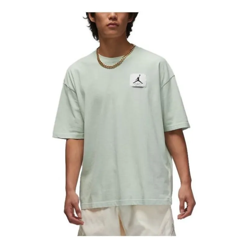 Air Jordan Flight Essential Logo OverSize T-shirt 'Light Green' DZ0605-321 sold by KicksCrew