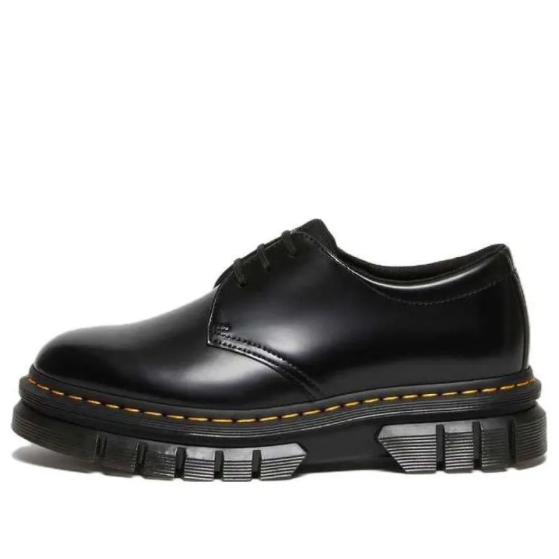 Dr. Martens Rikard Polished Smooth Leather Shoes 'Black Polished Smooth' 27830001 sold by KicksCrew
