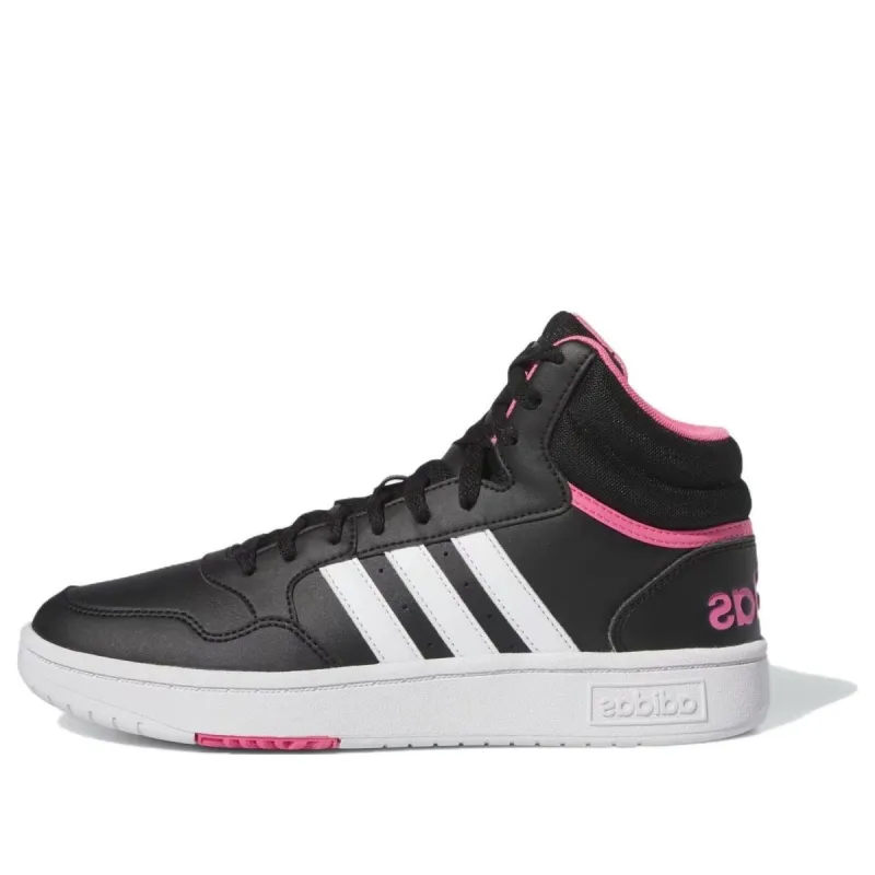 (WMNS) Adidas Hoops 3.0 Mid 'Black Pink Fusion' IG7896 sold by KicksCrew