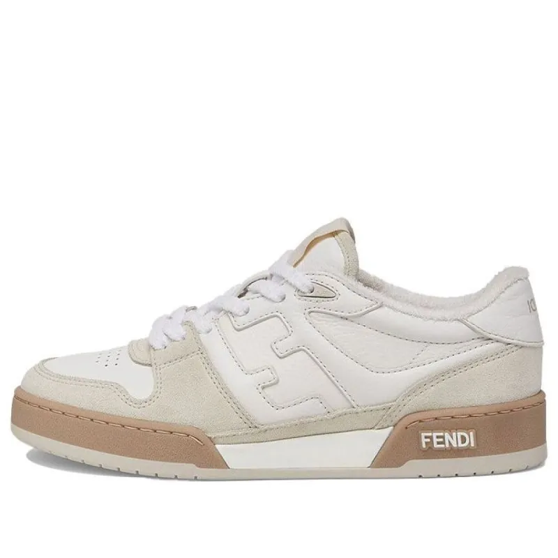 (WMNS) FENDI Match Low Top Suede 'White' 8E8252AHH2F1FHS sold by KicksCrew