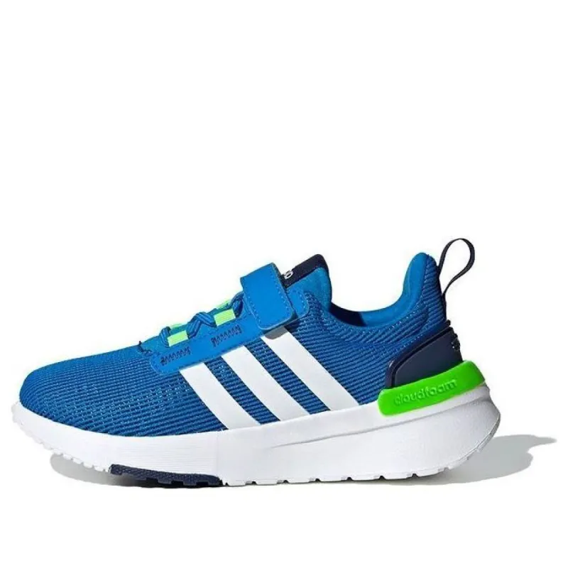 (PS) Adidas Originals Lite Racer Adapt 5 Lifestyle Running Slip-On Lace Shoes 'Blue White' GW8077 sold by KicksCrew