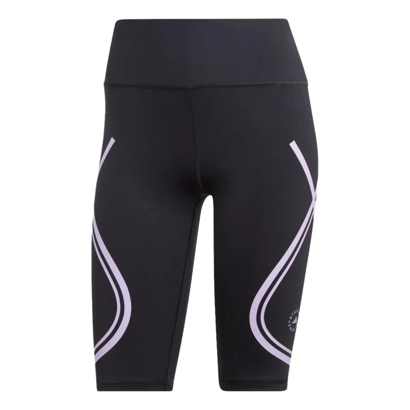 (WMNS) adidas by Stella McCartney Truepace Bike Running Leggings 'Black Purple' IB6804 sold by KicksCrew
