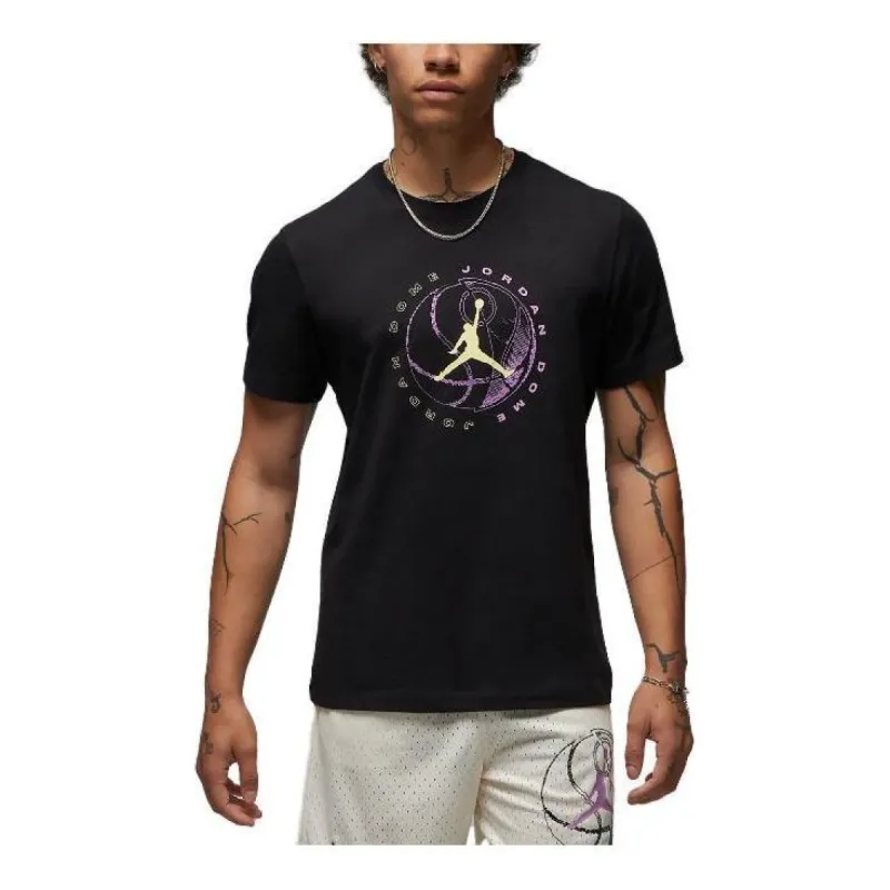 Air Jordan Dri-Fit Sport Graphic T-Shirts 'Black' DX9602-010 sold by KicksCrew