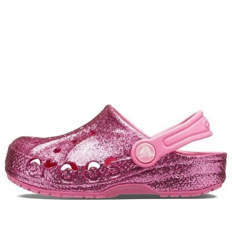 (GS) Crocs Baya Glitter Clog 'Pink' 207014-669 sold by KicksCrew