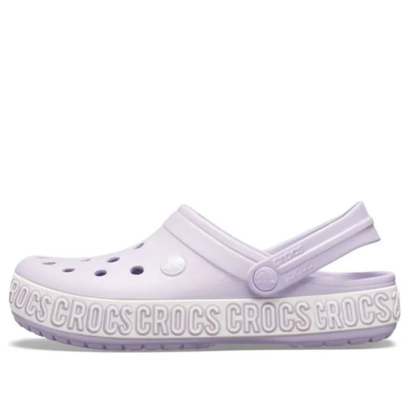 Crocs Crocband Logo Mania Clogs 'Lilac' 205914-549 sold by KicksCrew