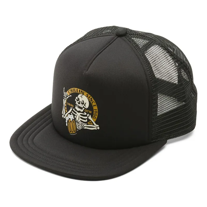 Vans Chillin Trucker Hat 'Black' VN0A7SD6BLK sold by KicksCrew