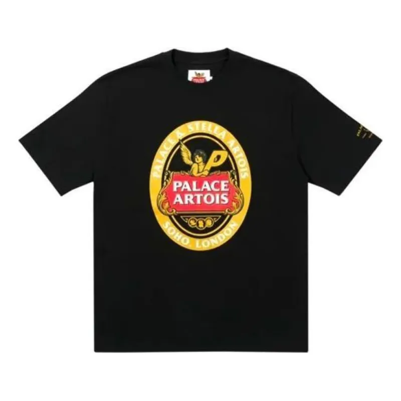 Palace X Stella Artois FW21 Logo T-Shirt 'Black' P21STTS008 sold by KicksCrew