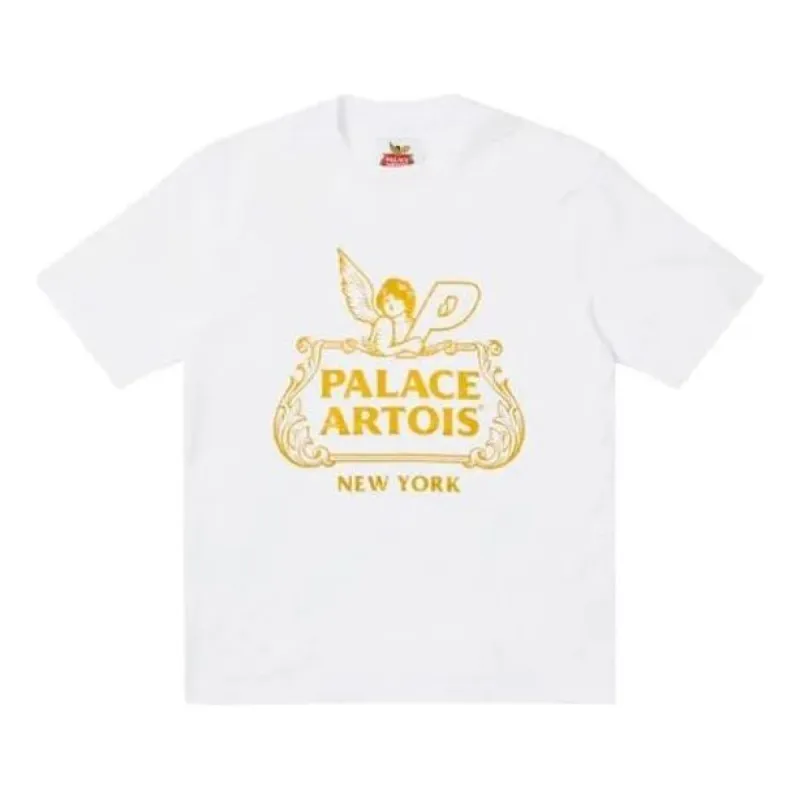 Palace X Stella Artois FW21 Logo T-Shirt 'White' P21STTS004 sold by KicksCrew