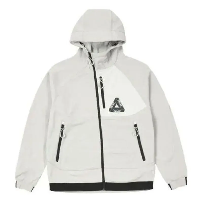 Palace FW21 Polar Fleece Asymmetric Jacket 'White' P21JK059 sold by KicksCrew