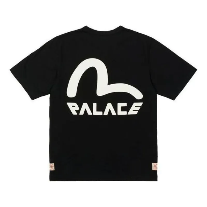 Palace X Evisu Seagull Logo T-Shirt 'Black' P21EVTS006 sold by KicksCrew
