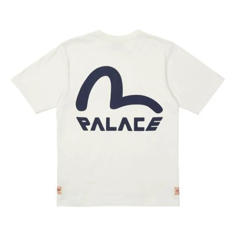 Palace X Evisu Seagull Logo T-Shirt 'White' P21EVTS004 sold by KicksCrew