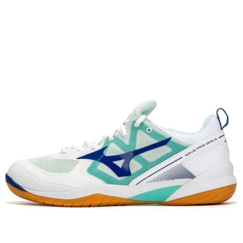 Mizuno Wave Fang Zero 'White Teal Orange' 71GA219025 sold by KicksCrew